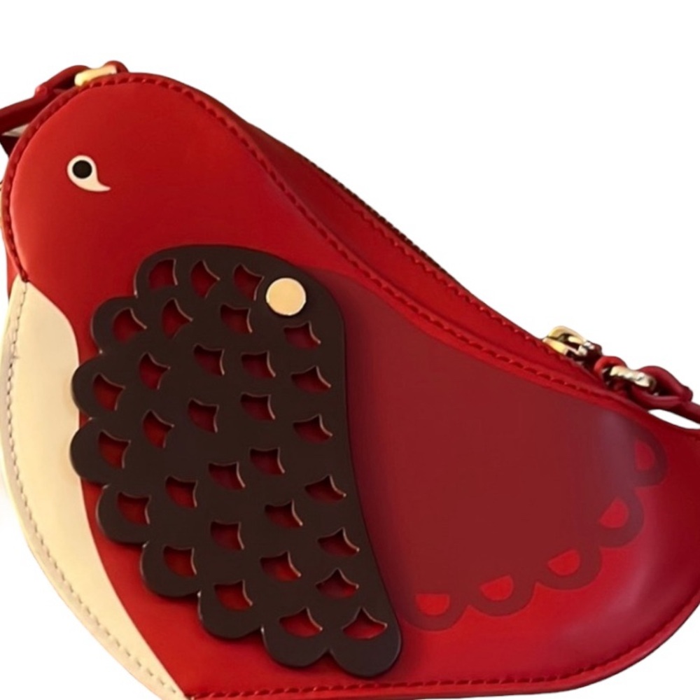 SOLD🎉 KATE SPADE OOH LA LA RED CARPET BIRD CROSSBODY - Picture 6 of 11